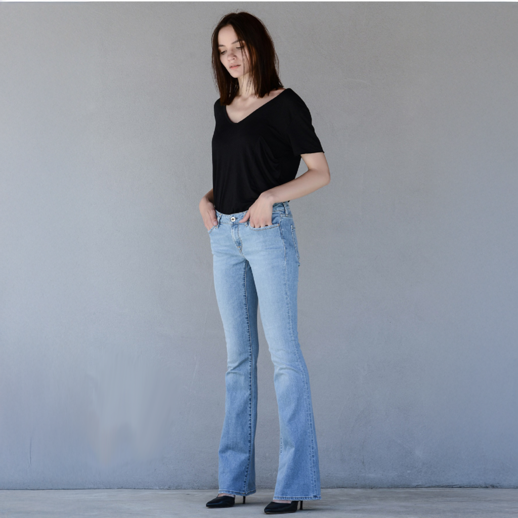 aurelia jeans a zampa by fun factory mode, abbigliamento conto terzi
