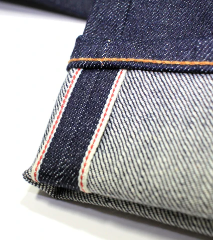 denim cimosato o selvedge
